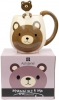 Mug "Bertie Bear" 325ml avec cuillère et boîte cadeau assorties